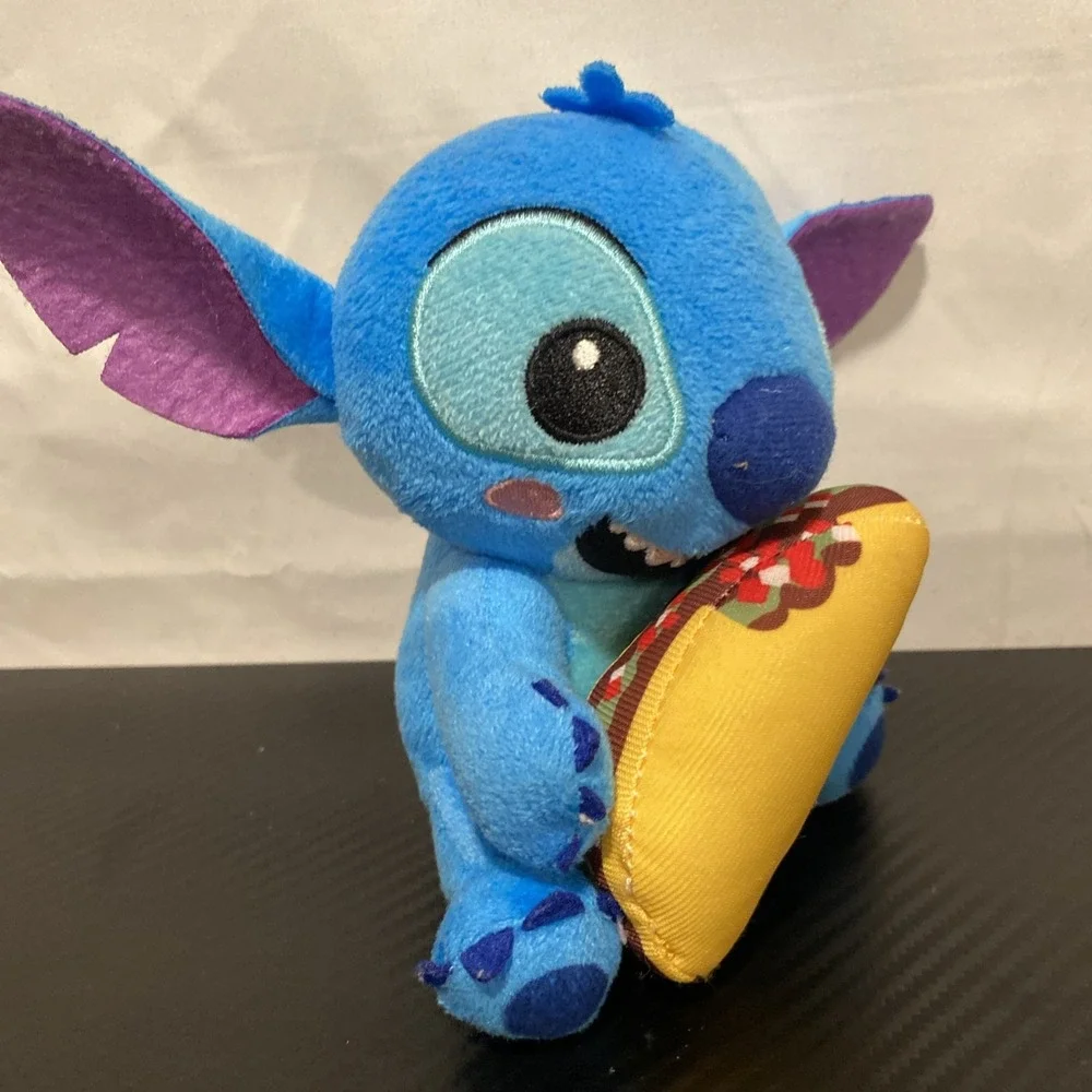 Disney STITCH with Taco Feed Me Series Small Plush 7